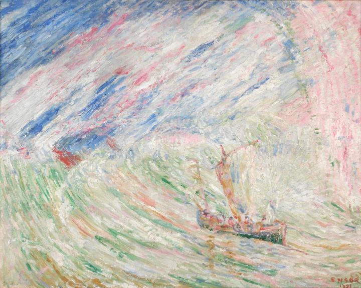 Christ calming the storm