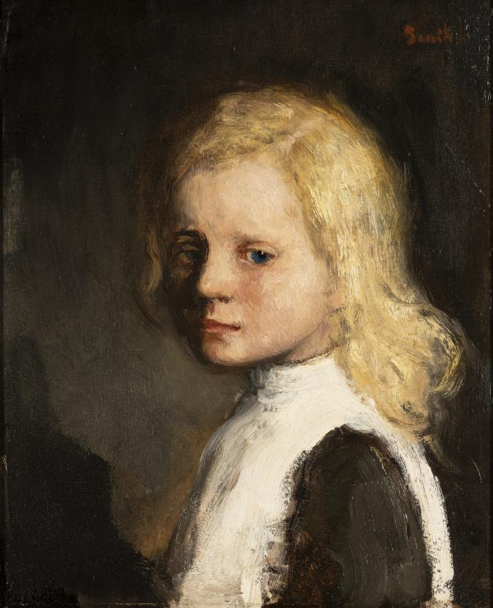The blond child