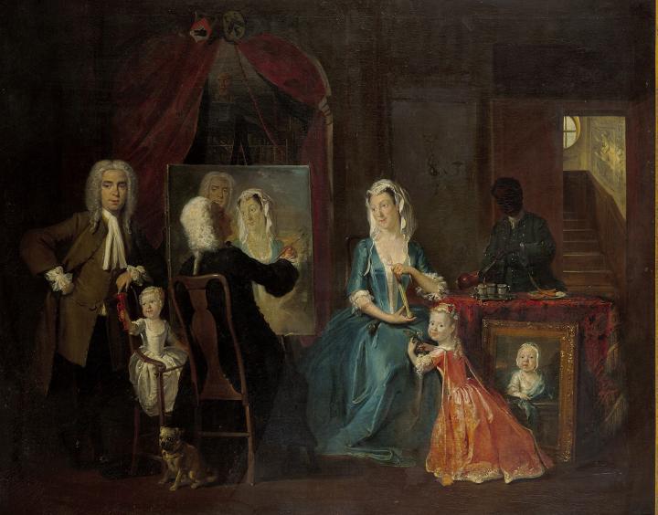 The painter in his studio