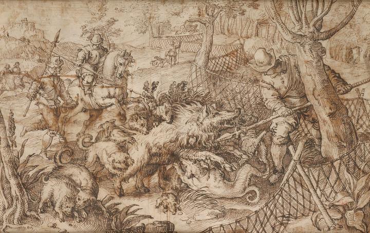 Wild boar hunting